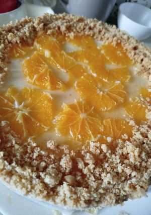 Апельсиновий чізкейк з желе без випічки