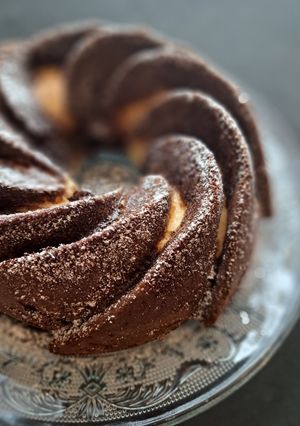 Бананово-сирний кекс