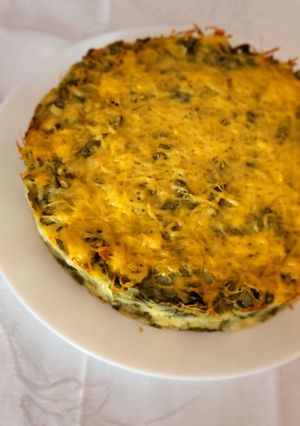 Заливний пиріг з щавлем