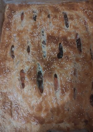 Пиріг курка-гриби