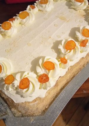 Пляцок з маком і апельсиновим курдом