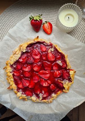 Рецепт галети з полуницею