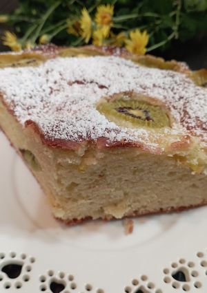 Сирний пиріг з ківі