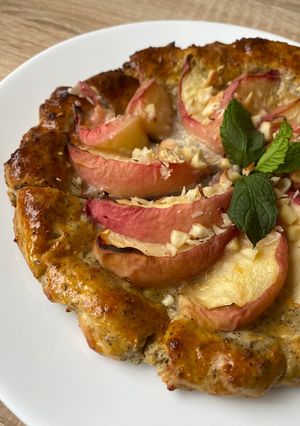 Сирна галета з персиком