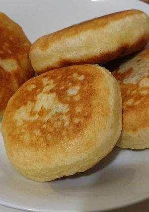 Смажені пиріжки з м'ясом (з картопляного тіста)