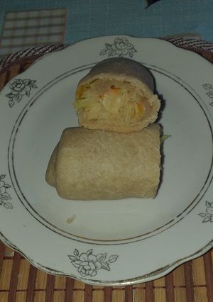 Тонкое тесто для пирожков с капустой