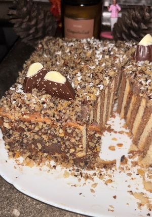 Торт з печива з заварним кремом