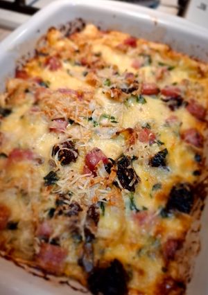 Швидкий пиріг з бринзею та зеленою цибулею