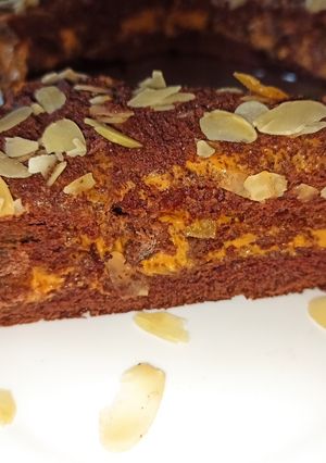 Шоколадный торт на кефире