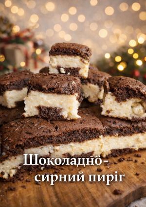 Шоколадно-сирний пиріг