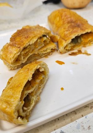 Штрудель з листкового тіста з гарбузом