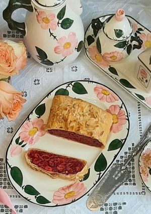 Штрудель з вишнями з тіста філо