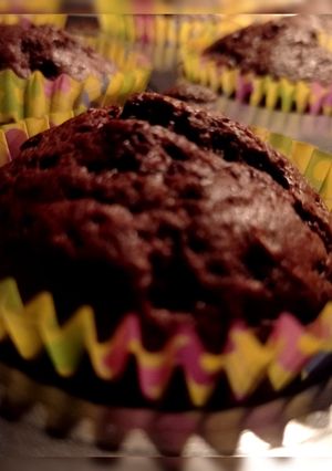 Шоколадні кекси з кабачком