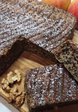 Яблучно-горіховий пиріг