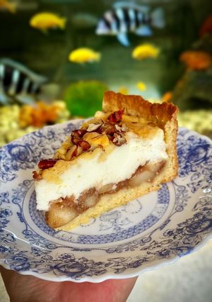 Яблучний пиріг зі сметанним суфле!