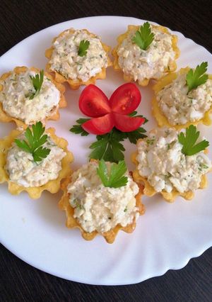 Закуска з печінкою тріски