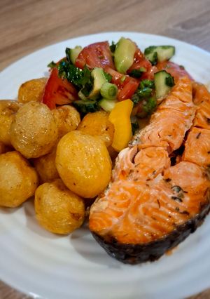 Запечений лосось