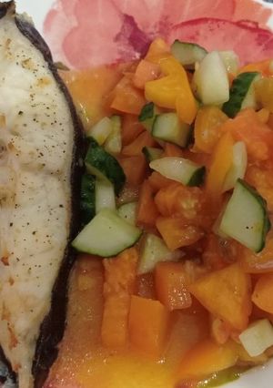 Зубатка запечённая в духовке