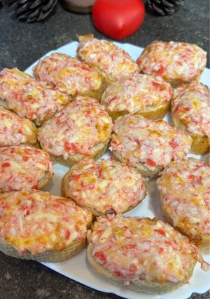 Канапки з крабовими паличками
