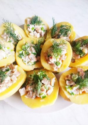 Картошка с сельдью