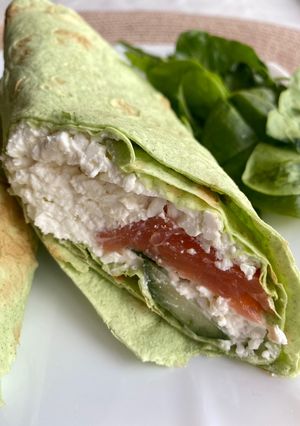 Лаваш з сьомгою