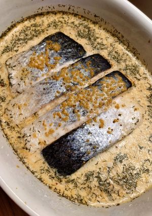 Лосось в вершковому соусі