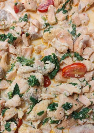 Лосось у вершках