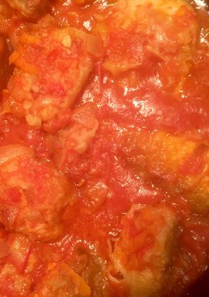 Минтай в томатном соусе