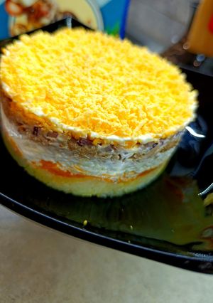 Мимоза с тунцом