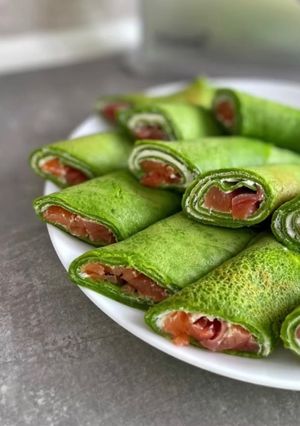 Млинці з лососем