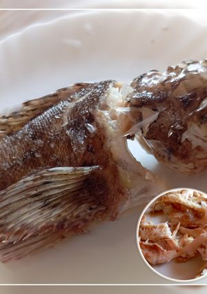 Морський окунь варений