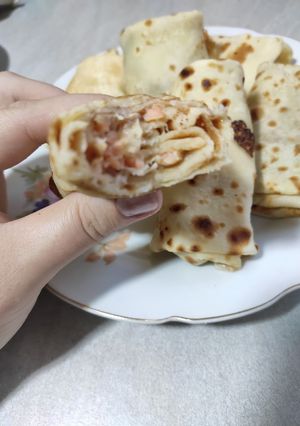 Млинці з червоною рибою та сиром