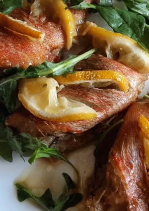 Морський окунь з лимоном