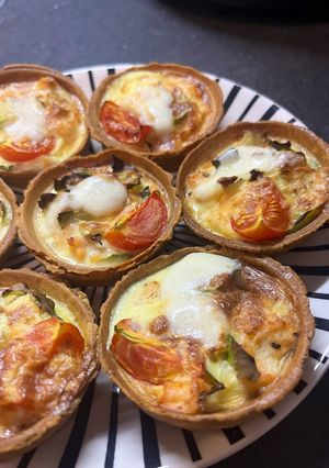 Міні-кіш з лососем