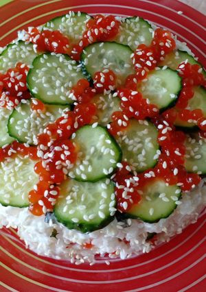 Овочевий суші салат з норі