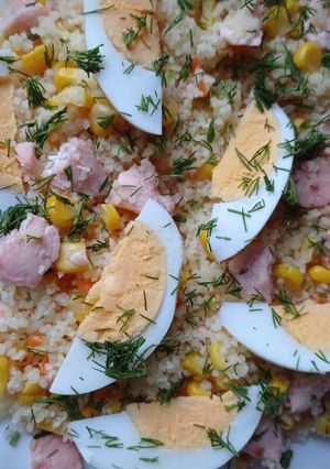 Новорічний салат з фореллю