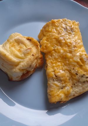 Омлет з сиром та лососем