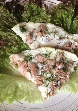 Омлет з тунцем