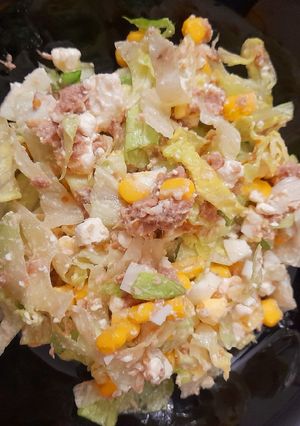 ПХ салат з тунцем та творогом