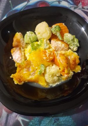 ПХ овочева запіканка з лососем