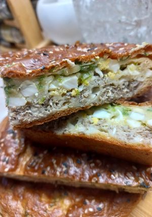 Пиріг заливний рибний