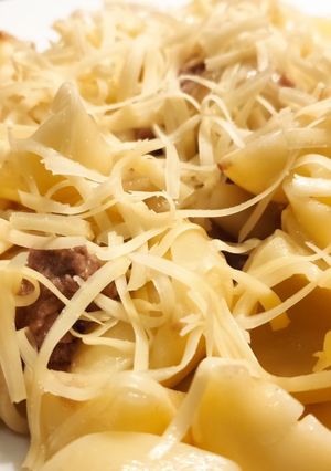 Ракушки с тунцом и сыром