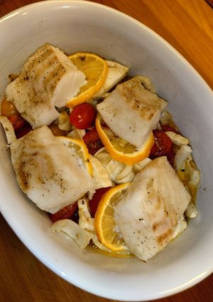 Риба з фенхелем і лимоном