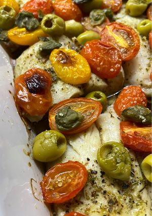 Риба запечена по-медитеранськи