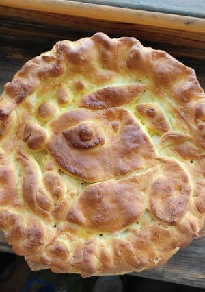 Рибний пиріг на дріжджовому тісті