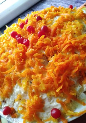 Салат з копченою рибою