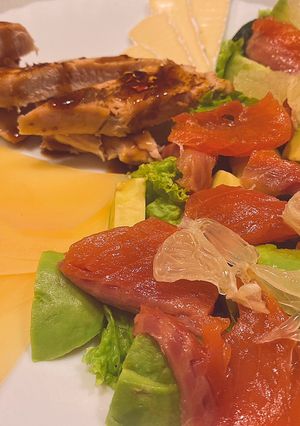 Салат з фореллю