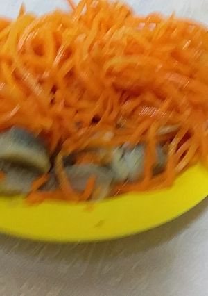 Сельдь с корейской морковью
