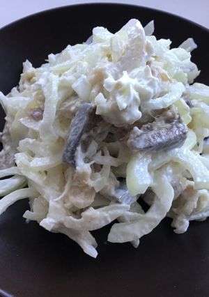 Самий простий салат з оселедця