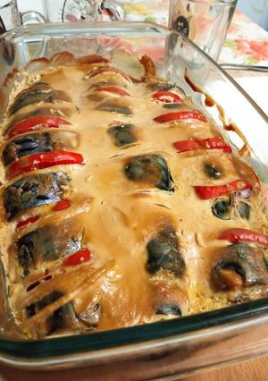 Скумбрія у сметанно-гірчичному соусі